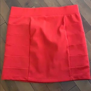 H&M Bright Red Mini Skirt